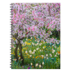 Frühling in Claude Monets Garten Notizblock