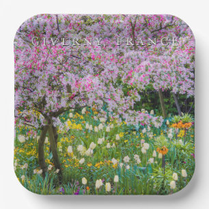 Frühling in Claude Monets Garten Pappteller
