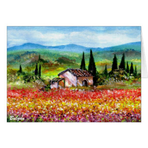 FRÜHLING IN DER TUSKANA-LANDSCHAFT
