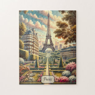 Frühling in Paris Frankreich Eiffelturm Poster-Sti