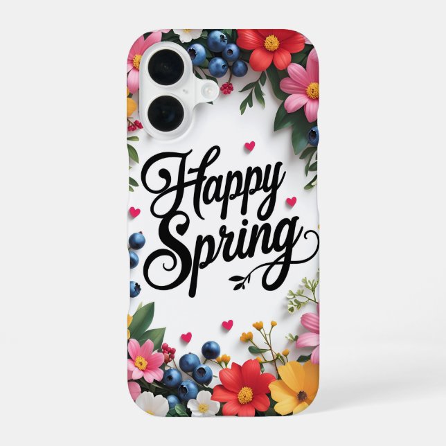 Frühling ist da  iPhone 16 hülle (Rückseite)
