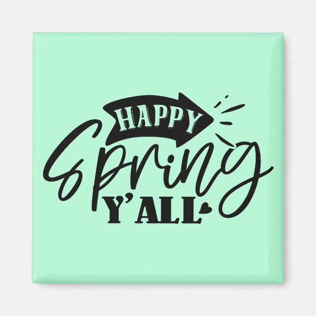 Frühling ist da Typography Design-49765 Magnet (Vorne)