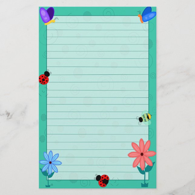 Frühling ist hier! briefpapier (Vorderseite)