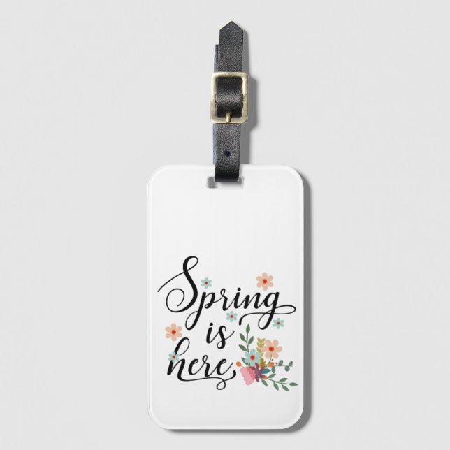 Frühling ist hier gepäckanhänger (Vorderseite Vertikal)