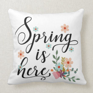 Frühling ist hier kissen