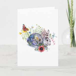 Frühling Jackalope Feiertagskarte
