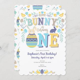 Frühling, Junge 1. Geburtstag, Ostern, Sonne Einladung