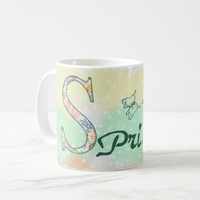 Frühling Kaffeetasse (Vorderseite Links)