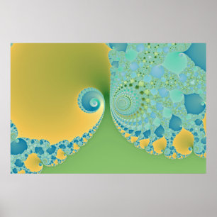 Frühling kommt - Fraktal-Kunst an Poster