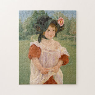 Frühling: Margot stehend in einem Garten 1900