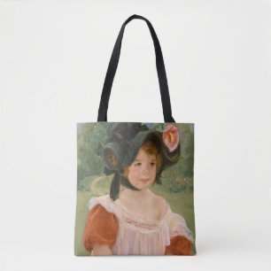 Frühling: Margot stehend in einem Garten 1900 Tasche