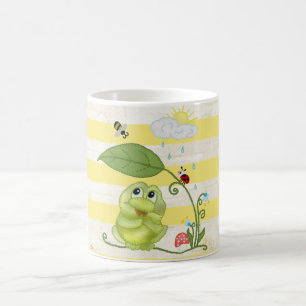 Frühling mit Frosch Kaffeetasse