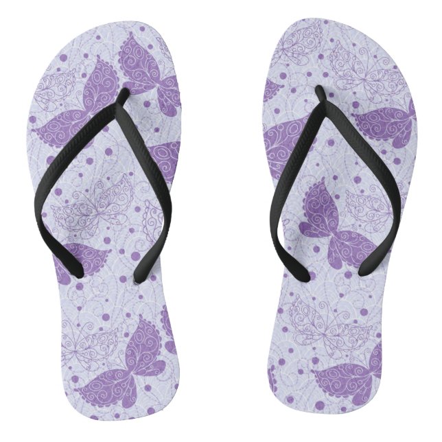 Frühling Muster Flip Flops (Fußbett)