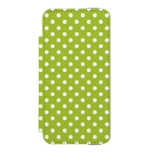 Frühling Muster mit weißen Punkten Incipio Watson™ iPhone 5 Geldbörsen Hülle