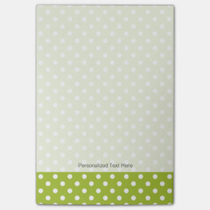 Frühling Muster mit weißen Punkten Post-it Klebezettel