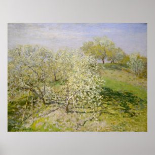 Frühling (Obstbäume im Blut) Claude Monet Poster