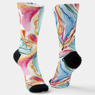 Frühling organische Textur mit fließenden welligen Socken