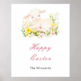 Frühling Osterlamm Ostern Brunch Poster