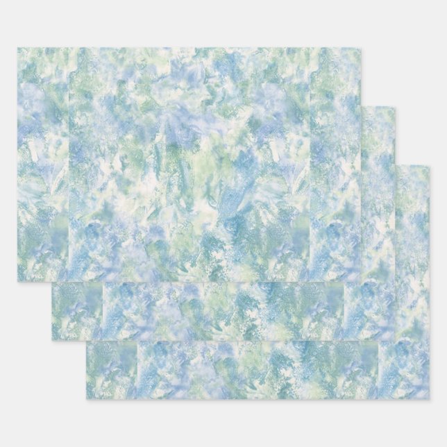 Frühling-Pastell-Marmorierung Geschenkpapier Set (Set)