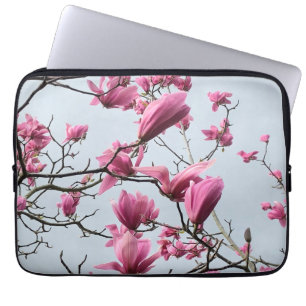 Frühling Rosa Blauer Magnolien Blüten Friedlich Ha Laptopschutzhülle