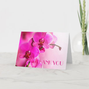 Frühling Rosa Orchidee Danke Karte
