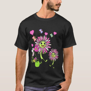 Frühling Sommer Lustige Blume Blumen Lustiger Gärt T-Shirt