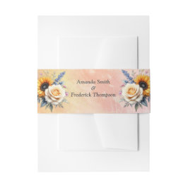 Frühling und Sommer blühen Florals Einladungsbanderole