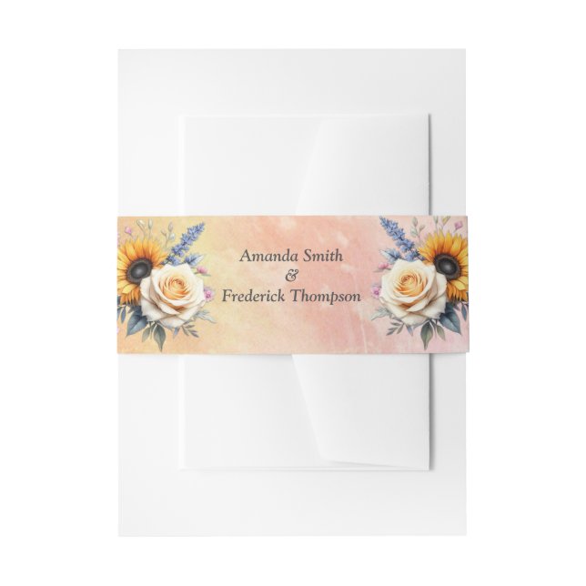 Frühling und Sommer blühen Florals Einladungsbanderole (Vorderseite Beispiel)