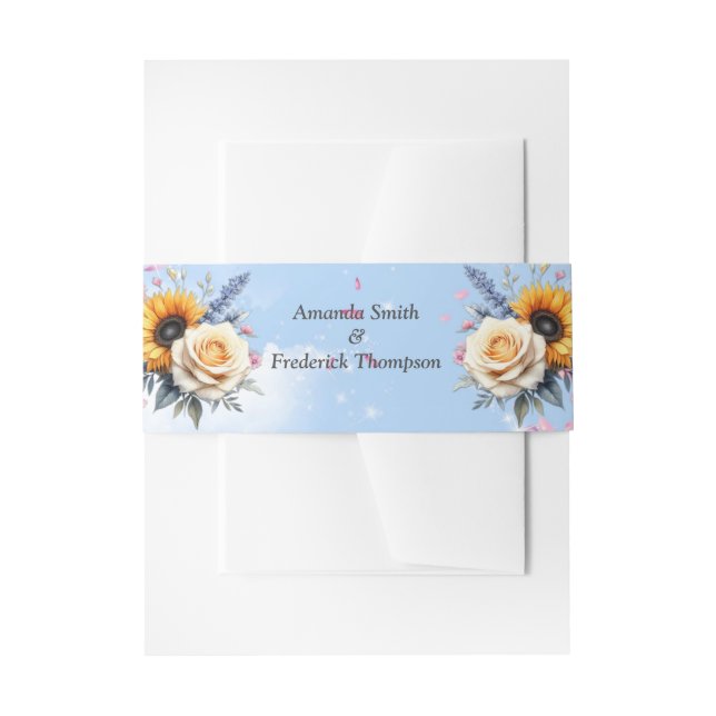 Frühling und Sommer blühen Florals Einladungsbanderole (Vorderseite Beispiel)