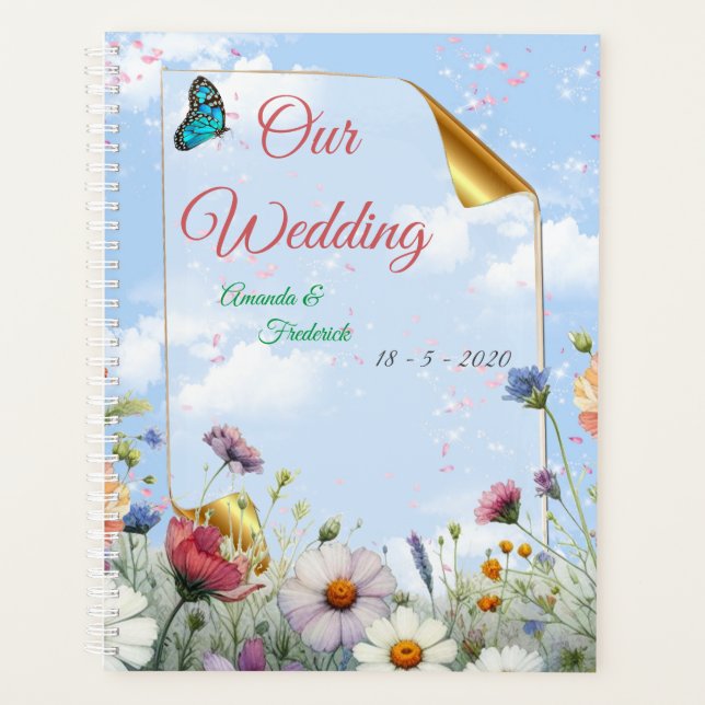 Frühling und Sommer blühen Florals Planer (Vorderseite)