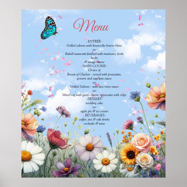 Frühling und Sommer blühen Florals Poster (Vorne)