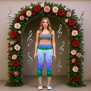 Frühling unter dem Himmel Capri Leggings
