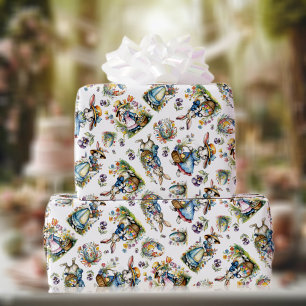 Frühling Vintag Wasserfarbe Ostern Bunny Egg Blume Geschenkpapier