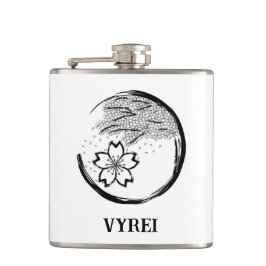 Frühling-Wappen Flachmann