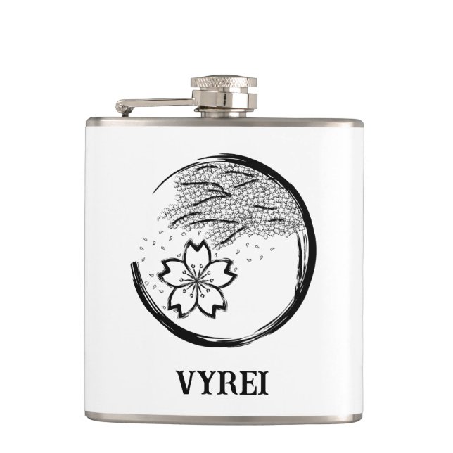 Frühling-Wappen Flachmann (Vorderseite)