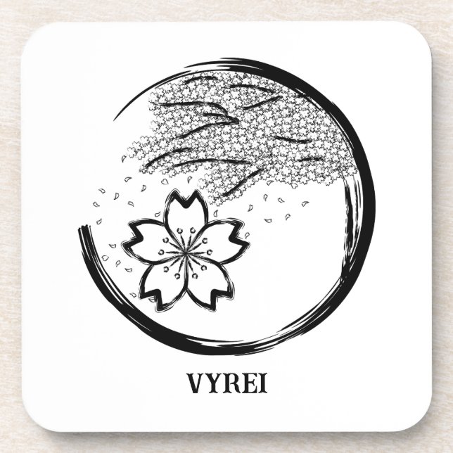 Frühling-Wappen Getränkeuntersetzer (Vorderseite)