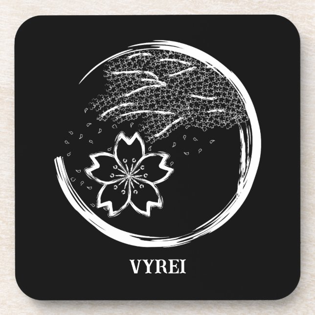 Frühling-Wappen Getränkeuntersetzer (Vorderseite)