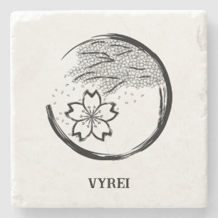 Frühling-Wappen Steinuntersetzer