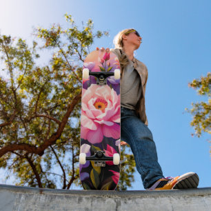 Frühling Zen Sonnenaufgang Rosa Blüten Garten Skateboard