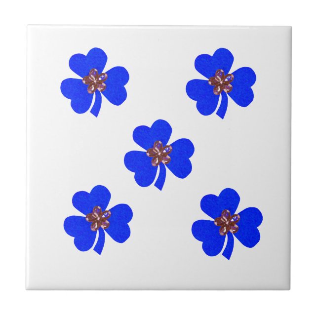 Frühlingblau, blaue Küchenblumen Fliese (Vorderseite)