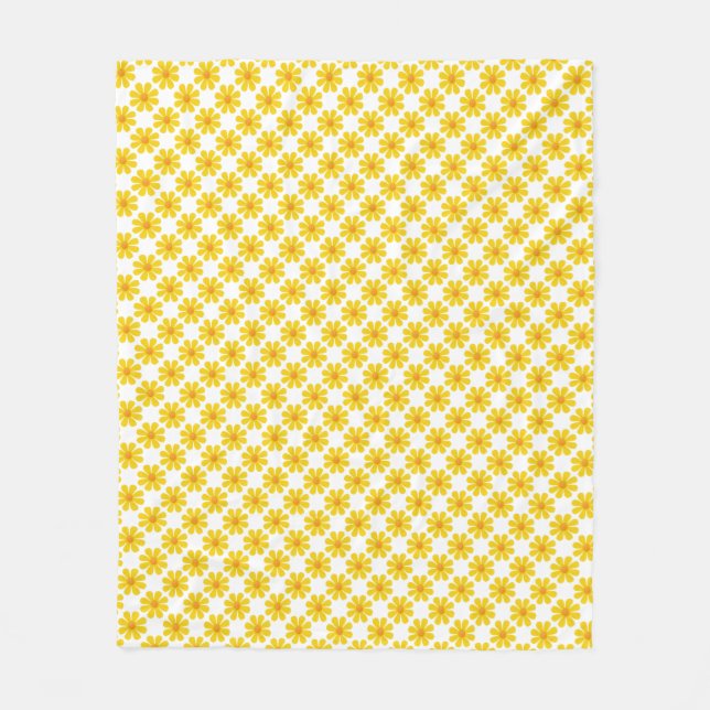 Frühlinggelbe Blumen für die Wohngestaltung Fleecedecke (Vorderseite)