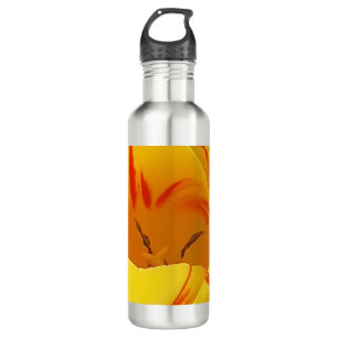Frühlinggelbe Tulissen Edelstahlflasche