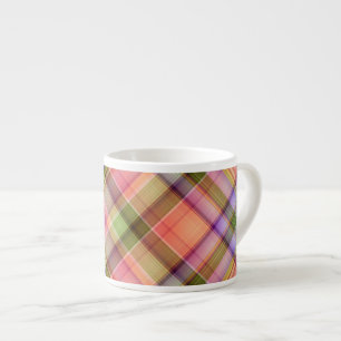 Frühlingkarierte Espresso-Tasse Espressotasse