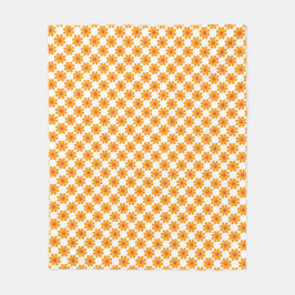 Frühlingorange Blume für die Wohngestaltung Fleecedecke