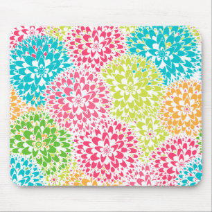 Frühlings-abstrakte Blumen Mousepad