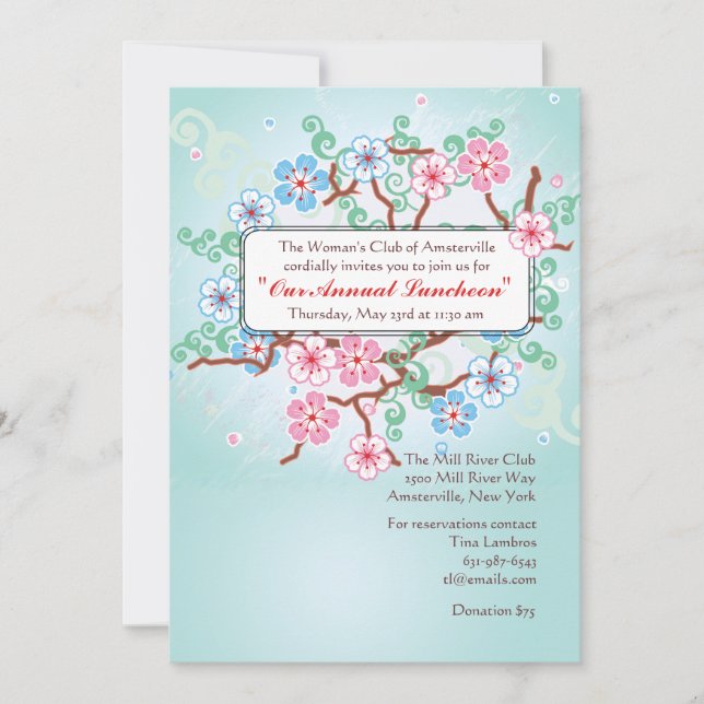 Frühlings-Angelegenheits-Einladung Einladung (Vorderseite)