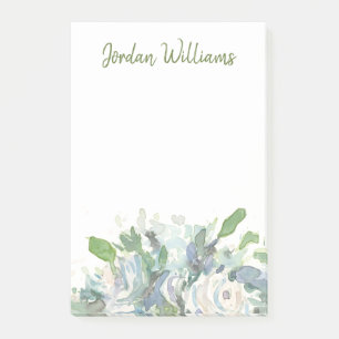 Frühlings-Anordnung - Aquarell-Blumenstrauß Post-it Klebezettel