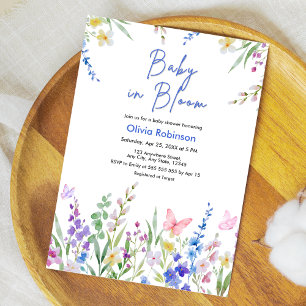 Frühlings-Baby-Blüten-Baby-Party Einladung
