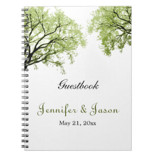 Frühlings-Bäume2 - Notizbuch - Guestbook Notizblock