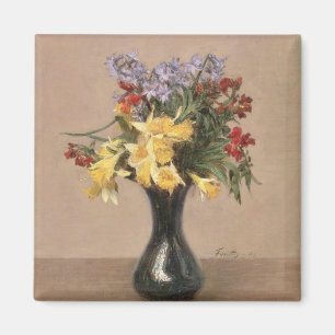 Frühlings-Blumen, 1869 (Öl auf Leinwand) Magnet